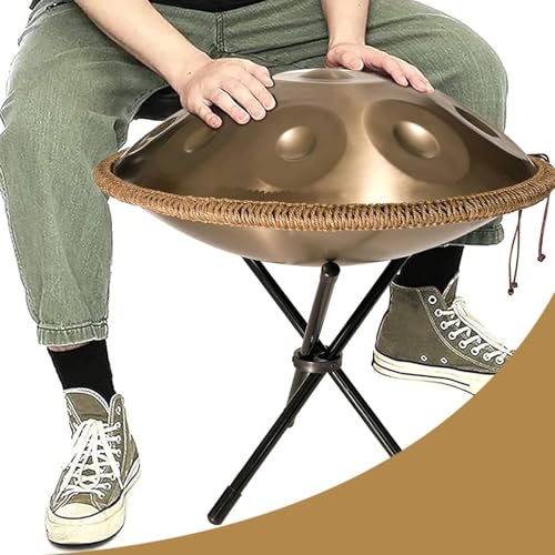 Handpan Drum de 22 Pulgadas D Minor 9 Notas Color Dorado miniatura 2