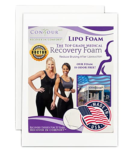 Lipo Foam Sheets for Post Surgery, Surgical Compression Garments. Top Medical Grade for Lipo, Fajas, Ab Flattening, BBL, and more. ContourMD, 8