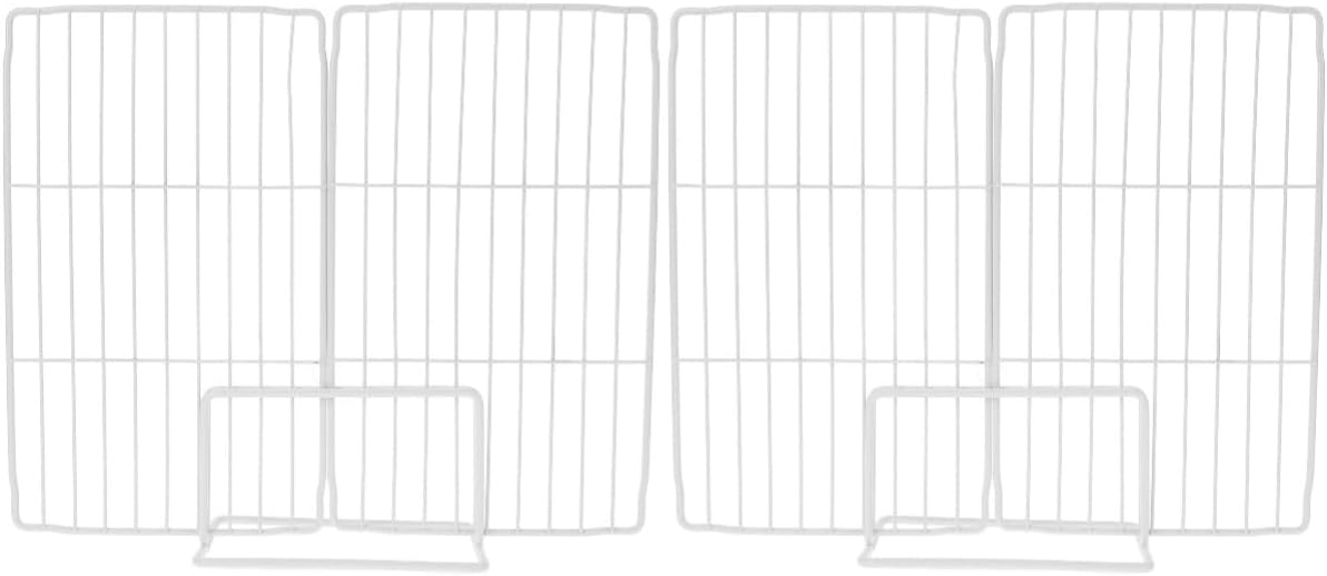 PRETYZOOM 2pcs Freezer Separator Shelf Divider Wire Divider for Ice Storage Fridge Organizer for Supermarket and Home Use Wide High