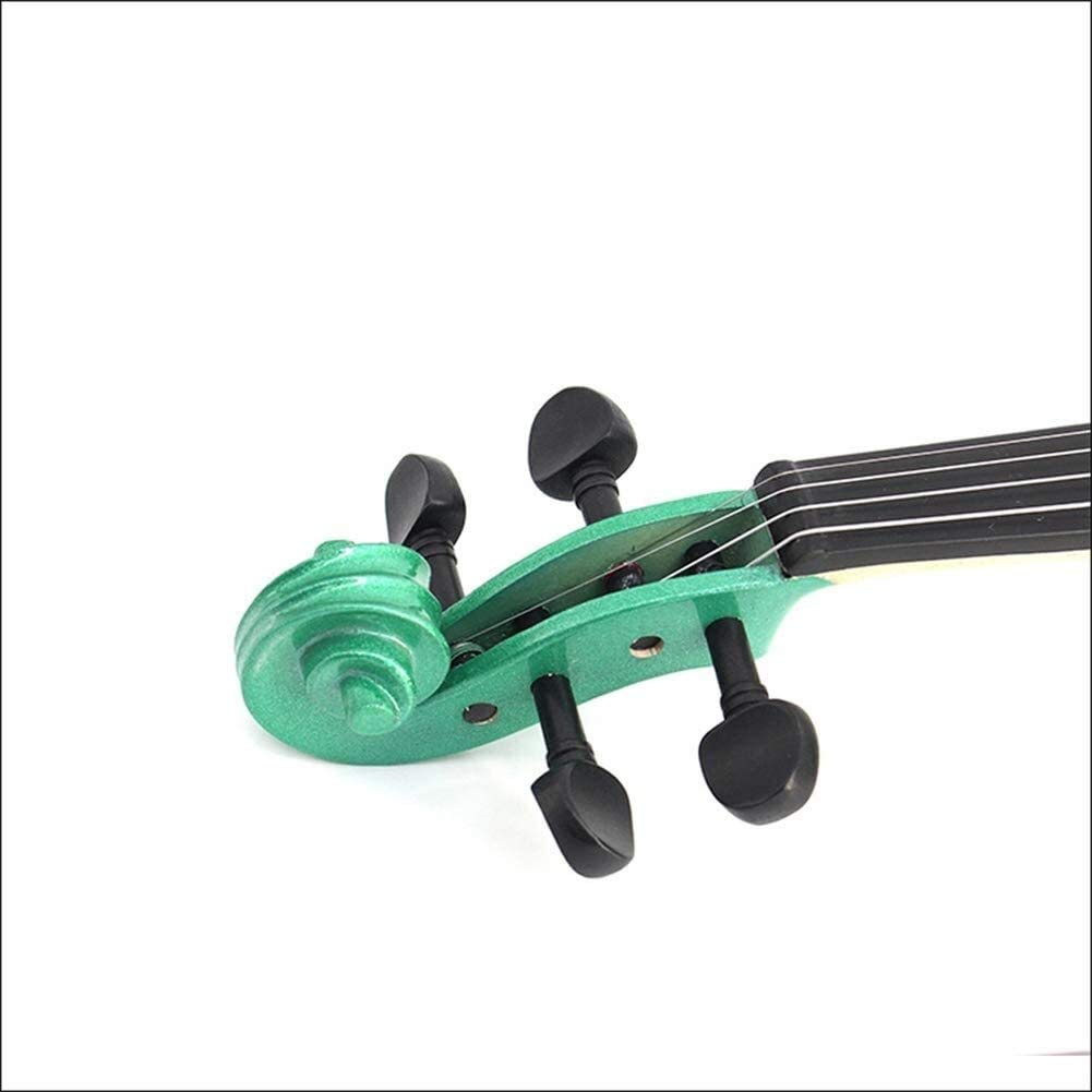 Violino Standard da Studente, per Principianti, Night Splint Green Violino Piastra a Pressione in Tiglio Piano for Studenti Principianti Adulti Studenti Violino Naturale (Size : 3/4)