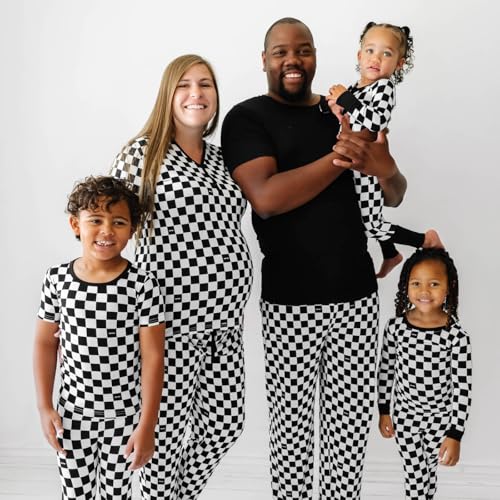 Image of Little Sleepies Mens Pajama Pants, Soft Viscose from Bamboo PJ Bottoms for Family Matching Set, Mens Sleepwear PJs w /Pockets