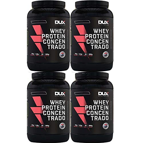 Whey Concentrado 900g Cookies 4Un - Dux Nutrition