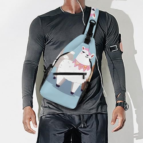 Bolso tipo sling crossbody casual para hombre y mujer miniatura 7