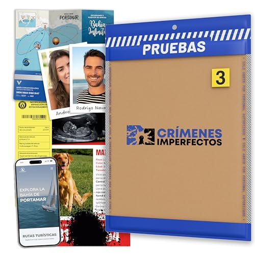 Crímenes Imperfectos, Caso 3: El Crimen de Portamar. Juegos de Mesa Adulto, Caso Policial para Resolver Misterio en Casa, Escape Room Juego de Mesa Resuelve el Crimen como Detective.
