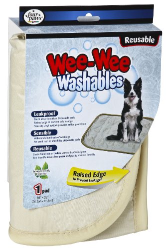 Four Paws Wee-Wee Washables Reusable Puppy Potty Training Pad, Large, 30 x 32