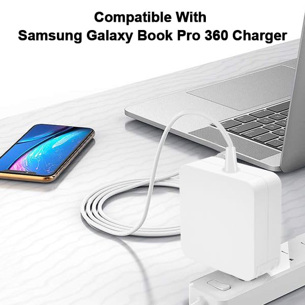 Image of 65W USB C Laptop Charger Compatible with Samsung Galaxy Book 360
