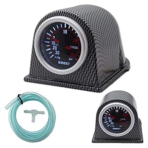 52mm LED Boost Gauge Meter – Smoked Dials 30Psi