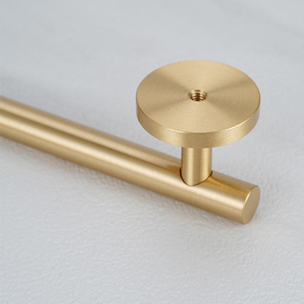 Maniglie per armadi in ottone Oro, Maniglie e pomelli for armadietti con fiocco dorato in ottone massiccio, confezione da 2, spaziatura tra i fori 96-480 mm(Hole spacing: 128mm/5in)