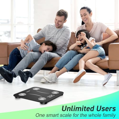 Image of INSMART Smart Scale for Body Weight, Body Fat, 12x12 inches Large Platform