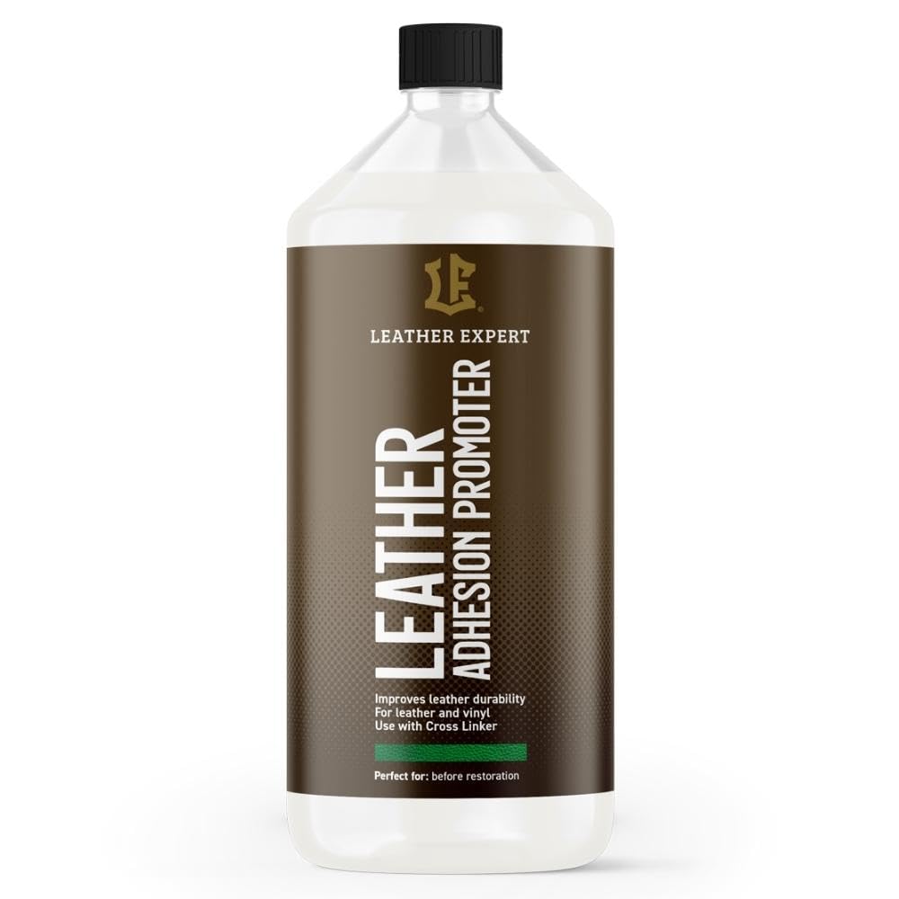 Leather Expert Leather Adhesion Promoter (1000 ml) - Meilleure adhérence pour la peinture du cuir et les revêtements en vinyle - Pour textiles, céramique, plastique, métal