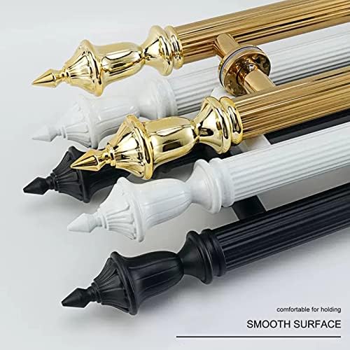 European Style Stainless Steel Commercial Door Handle Push Pull Bar for Wood and Glass Doors Gold Finish 150cm (59")*90cm