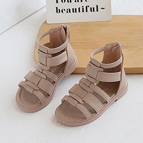 EnJoCho Kids Children Girls Open-Toed Princess Beach Shoes Soft-Soled Non-Slip Back Zipper Summer Outdoor Sport Sandals3