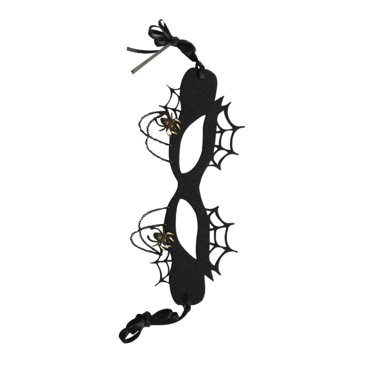 WOFASHPURET Half-face Spider Web Mask for Women Masquerade Party Costume High Decorative Mask