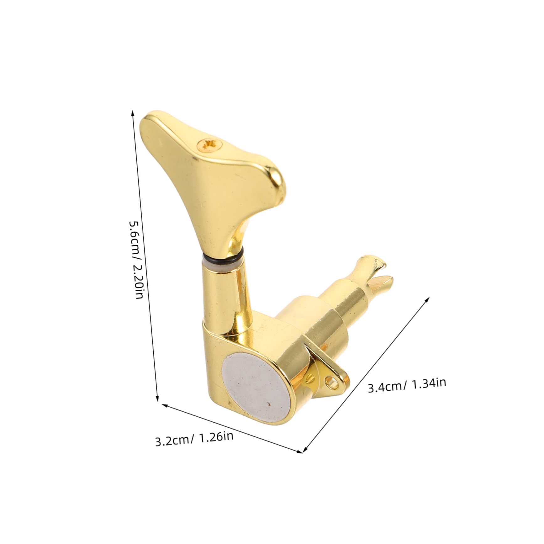 Toyvian 4 Pezzi Pioli di Accordatura per Basso Sigillati in Lega Dorata Tuning Pegs Completi per Riparazione e Upgrade di Chitarre Basso Precisione e Durata per Studio e Performance Live