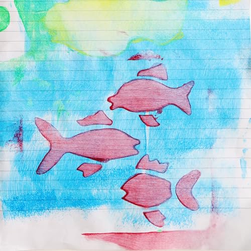 Primo - Valigetta Colori Per Bambini +3 Anni Con 4 Tempere Per Dipingere A Dita 100G + Rullo Per Pittura + Stencil, Set Colori A Tempera Per Carta Vetro Pittura E Cartoleria Dermatologicamente Testata - 12