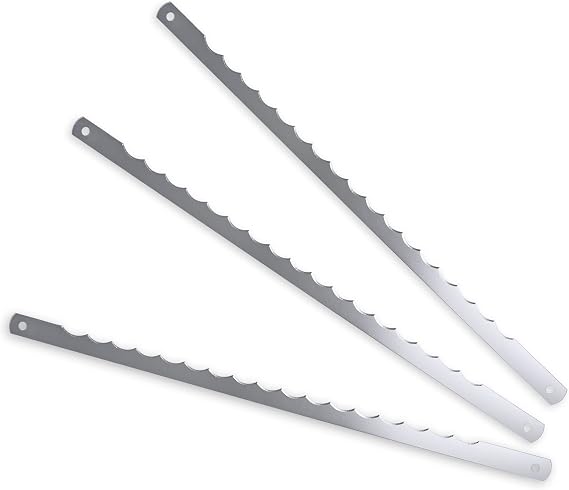 TYOARO Bread Bow Knife Blades - Stainless Steel Replacement Blade for Wooden bread knife (3-PACK)
