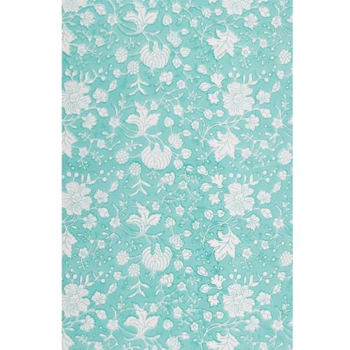 Image of ShamaGreen Premium Hand Block Printed Bedsheet | Bed Sheet Flatsheet | Pure Cotton | Double Bed King Size 108 inchx108 inch | 300 TC Bedsheets | Includes 2 Pillow Covers | Floral Spread
