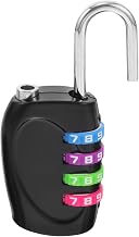 OATIPHO Resettable 4-Digit Combination Padlock for Gym Locker and Luggage, Heavy Duty Zinc Alloy Small Security Lock with Color Wheel for Outdoor Cabinet and Toolbox Use