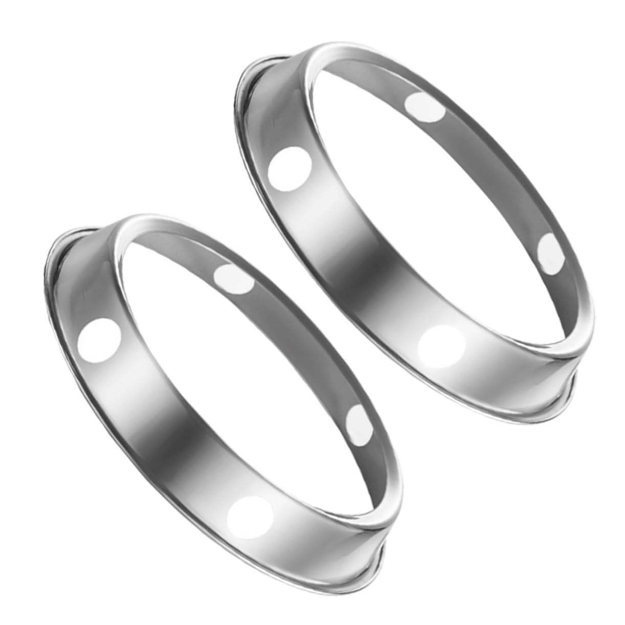 ABOOFAN 2Pcs Heavy Duty Stainless Steel Pot Rack Heat Wok Stand for Various Pots Pans Stable Base Easy to Clean Round Design