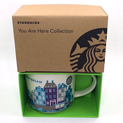 Taza de cerámica Starbucks You Are Here Amsterdam 14 oz miniatura 5