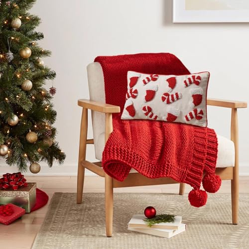 Housse de coussin douce de Noël d'hiver pour décoration de chambre et canapé - 3