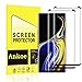 Galaxy Note 9 Screen Protector, Ankoe 3D Curved Full Coverage Anti-Fingerprint, Anti-Scratch, Easy to Install Curved Tempered Glass Screen Protector Samsung Galaxy Note 9 (Black-2 Pack)