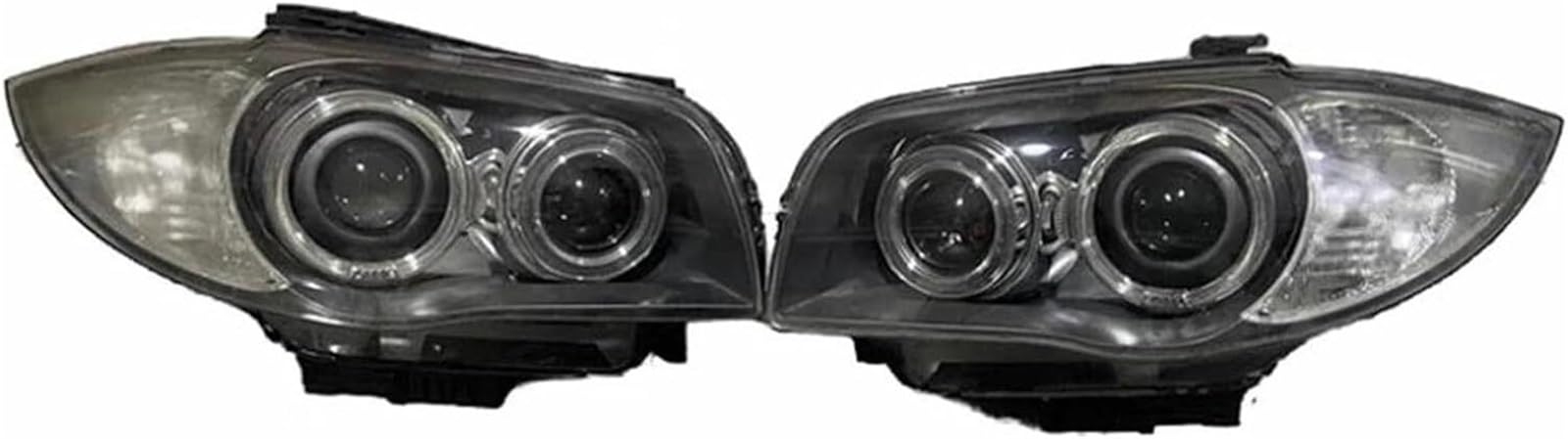 Phares de voiture Pour BMW Série 1 120i 135i E87 E81 E82 DRL Demi-ensemble de phare voiture Feux circulation diurnes Clignotants