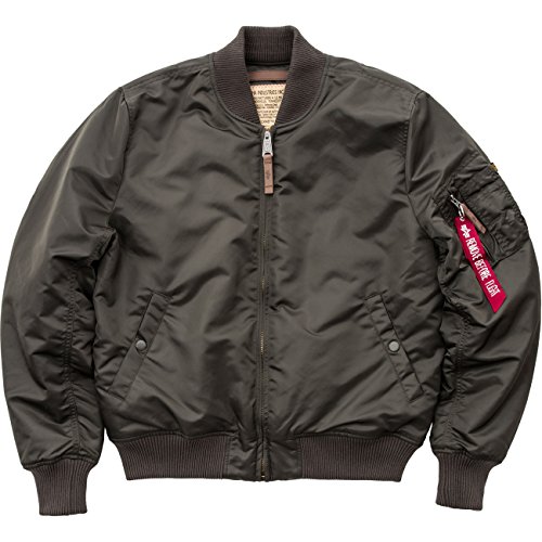 Alpha Industries Jacke MA-1 TT Long, Größe:M, Farbe:dark green