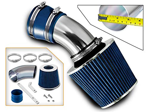 Rtunes Racing Short Ram Air Intake Kit + Filter Combo BLUE Compatible For 98-05 BMW E46 3-Series â€¦