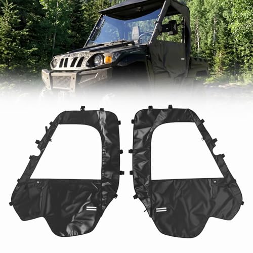 KEMIMOTO Soft Side Doors Heavy Duty 1680D Compatible with Hisun 500 700 Axis 500 700 Coleman 500 700 Massimo MSU 500 Waterproof Tear-resistant UTV Cab Enclosure Fit for Side Mirrors & Windshields
