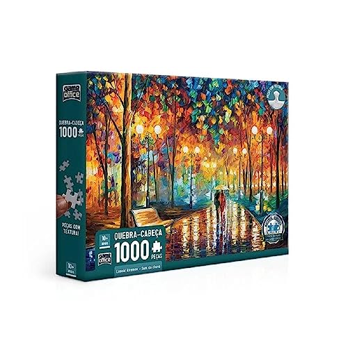 Toyster - Quebra-cabeça: Leonid Afremov - Som da Chuva - 1000 peças - Game Office