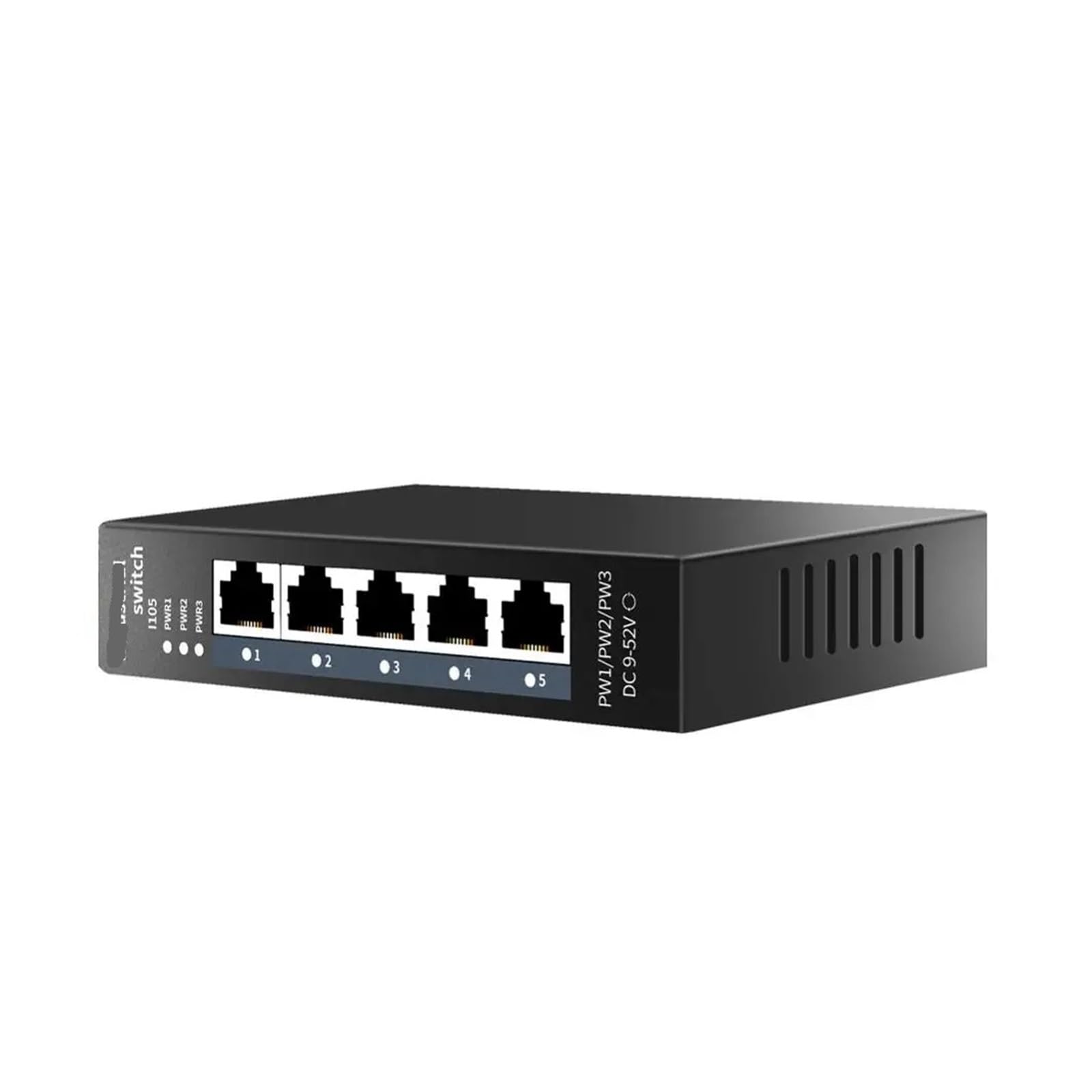 Conmutador de Red Industrial Ethernet con 5 Puertos 10/100mbps Base-T DIN IP40 Conmutador de Red Industrial