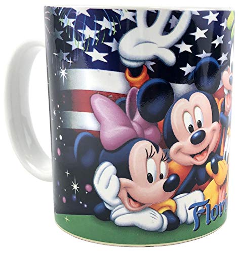 Disney Mickey and Gang Fireworks Ceramic 14oz Jumbo Mug - Multicolored