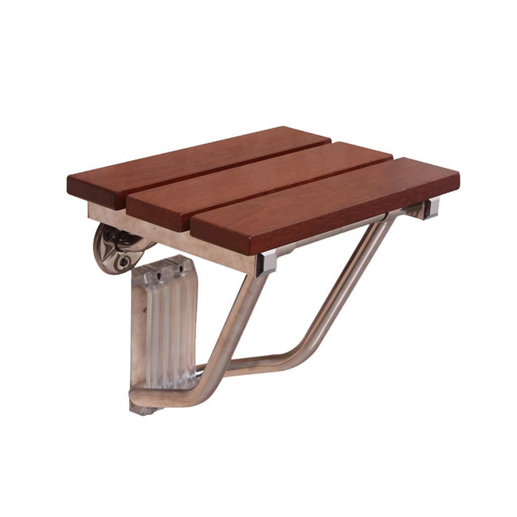 Buy Shower Stool Solid wood panel folding chair wall chairbathroomold