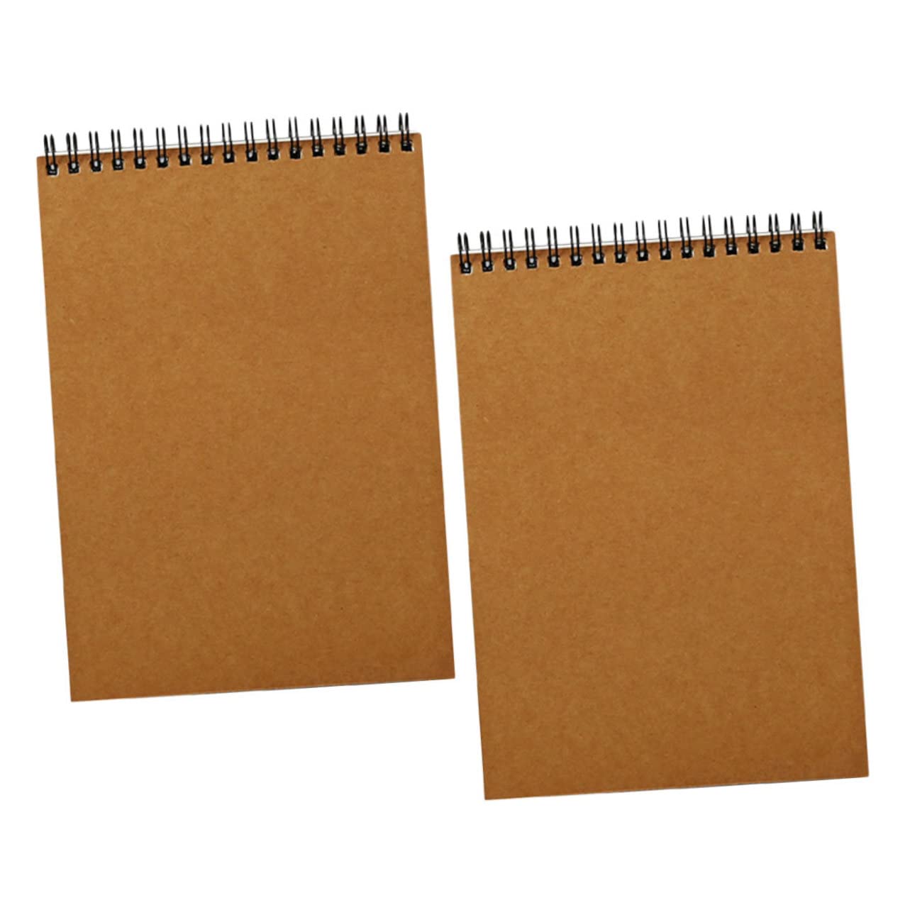 Ciieeo Carnets de Croquis Spirale A4 Marron 2 Pièces pour Dessin