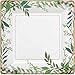 amscan Love and Leaves Square Metallic Plates, 7