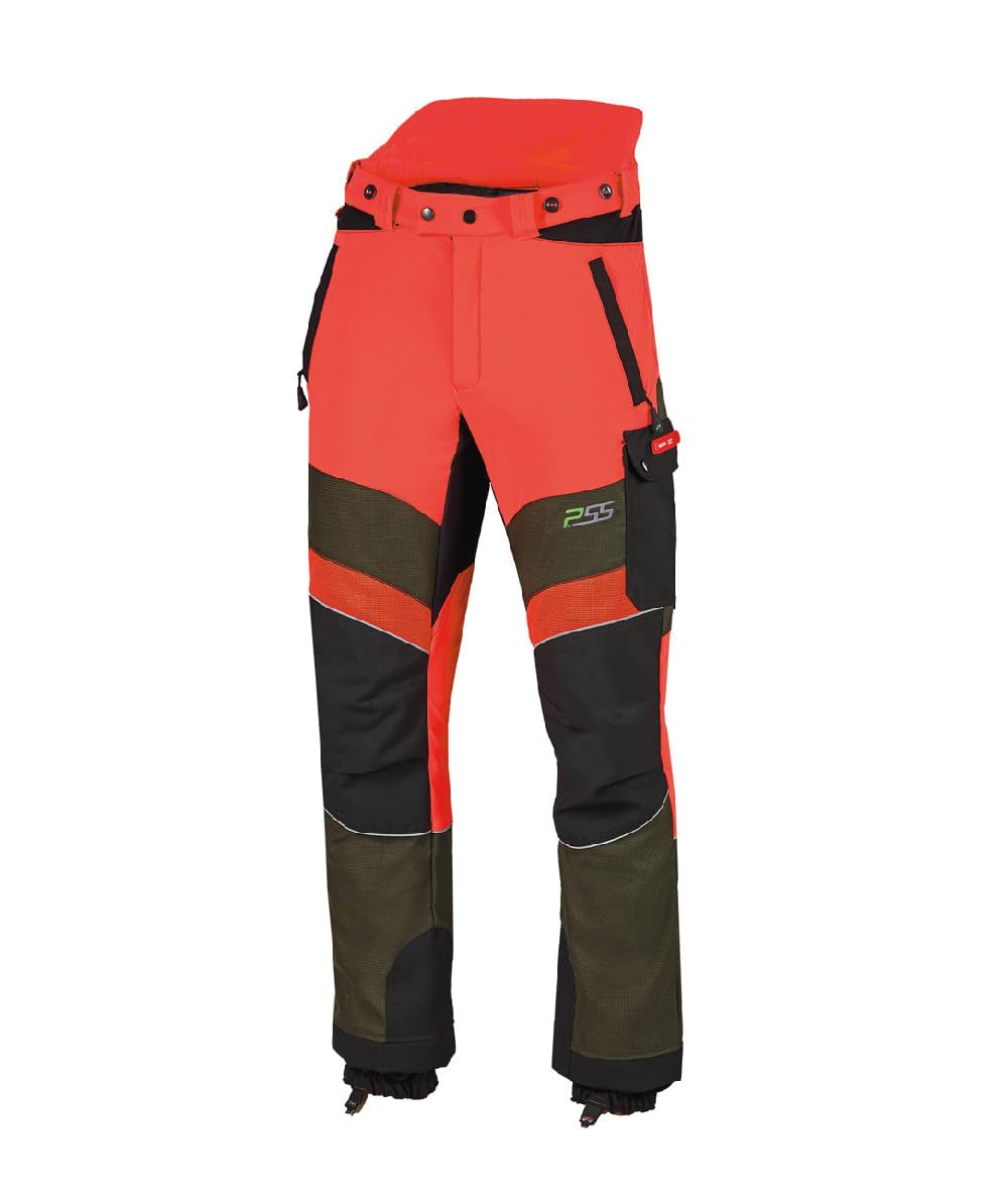 PSS Schnittschutzhose X-Treme Breeze Neonrot/Grün Größe 98