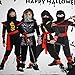 SATKULL Girls Ninja Costume Halloween Ninja Costumes Set for Kid Girl Ninjas Role Playing Dressing Suit(kids-XL-10/12T Black)