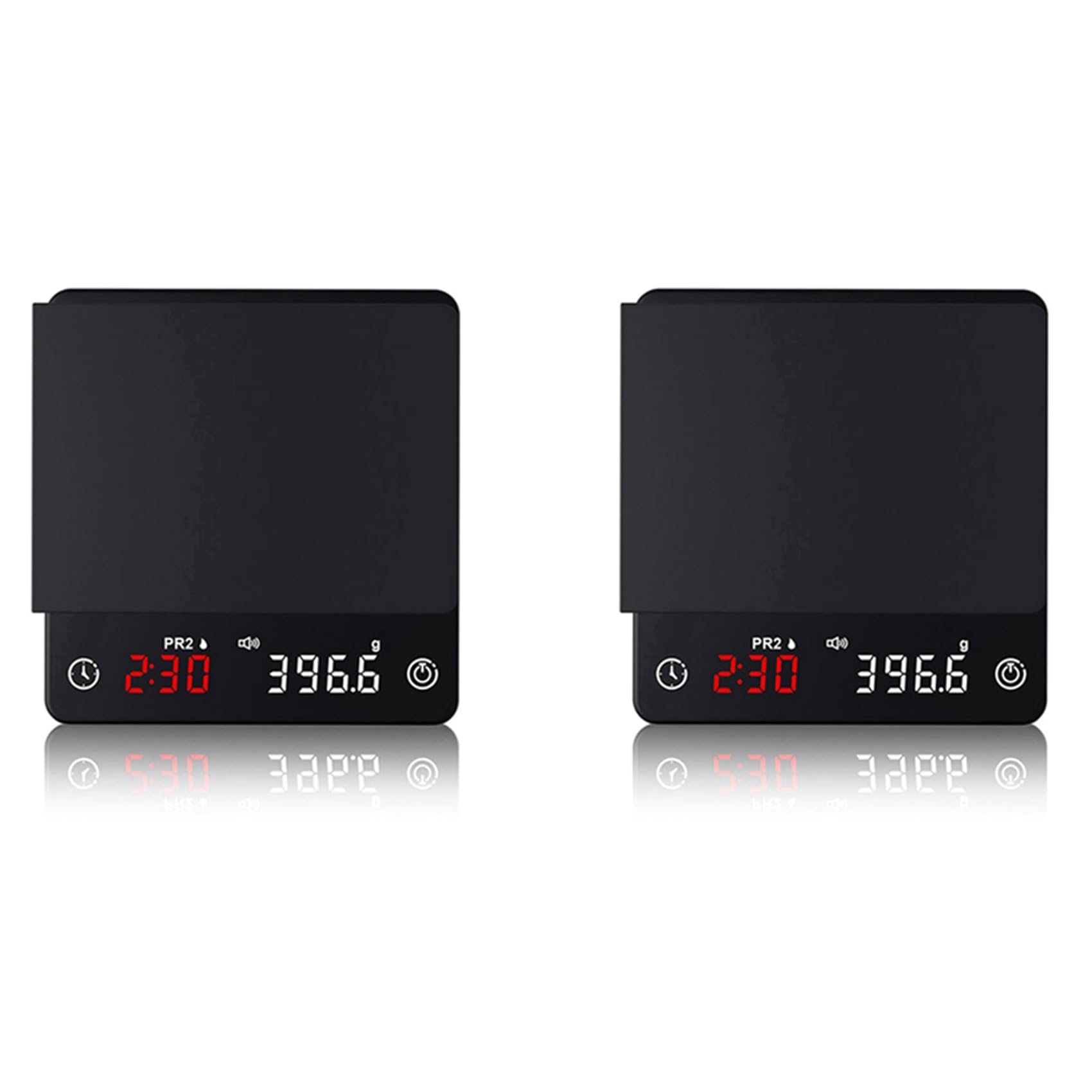 2X Mini Báscula de Cocina Inteligente Con Pesaje de Precisión Báscula de Café Digital Espresso Con Temporizador