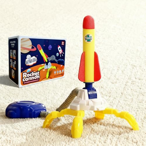 Aeroglyph Rocket Launcher for Kids, 3 Rockets - Fun Backyard