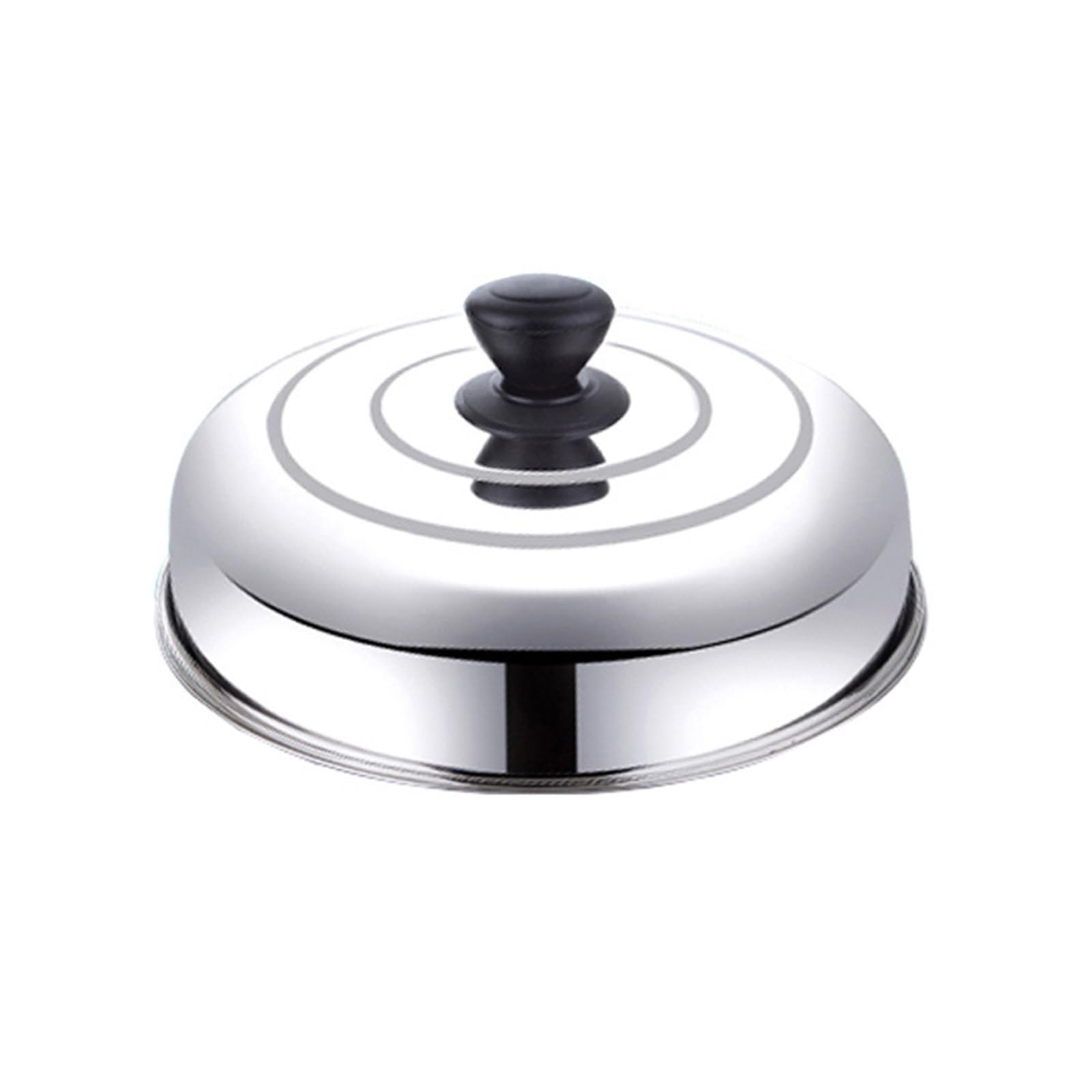 MALSSE Stainless Steels Wok Lid Skillets Covers Pan Replacement Lid Cooking Pots Covers for Home Hotel Restaurant Enduring Cooking Pots