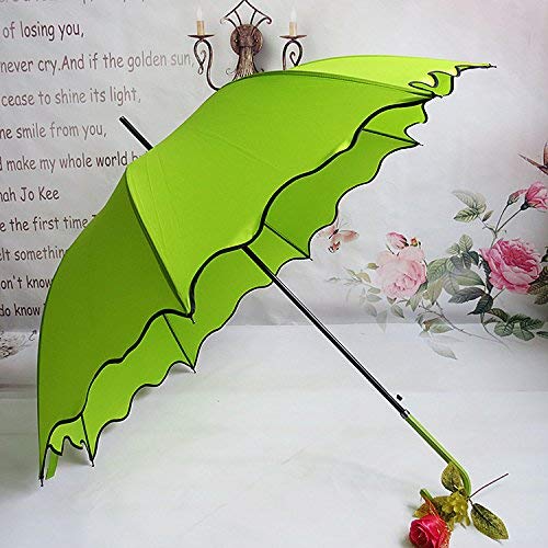 Vert Parapluie Apollo Straight au design de Lotus Leaf pour vos balades élégantes sous la pluie