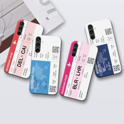Image of COLORflow Polycarbonate Back Cover Case Compatible With Samsung Galaxy S23 FE 5G | Boarding Pass Colors Customized Back Cover Compatible With Samsung Galaxy S23 FE 5G, Multicolour