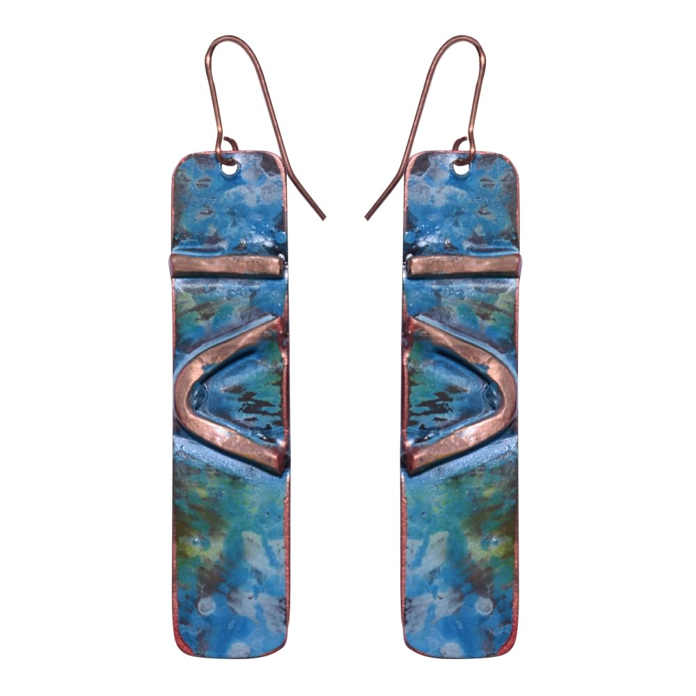 TATSAT Handcrafted Copper Rectangular Long Earring for Womens & Girls (B0C8JDGK8D) Amazon Price History, Amazon Price Tracker