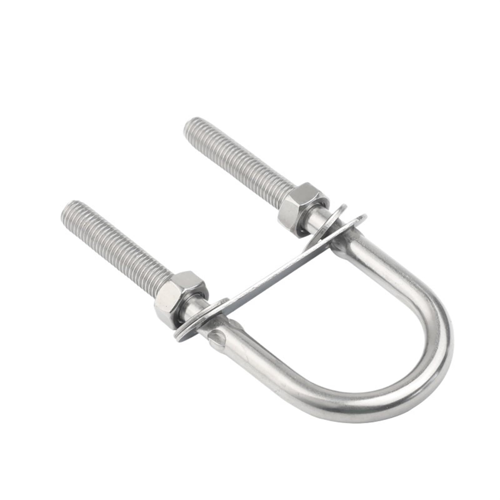 1 Stück M4 M5 M6 M8 M10 M12 U-Bolzen 26 mm 30 mm 50 mm Innenbreite U-Bolzen mit Muttern Rahmengurte 304 Edelstahl-Befestigungselement Für Abschleppen Von Autos Schiffen(M10X130)