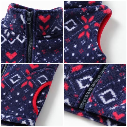 Image of Mud Kingdom Boys Girls Polar Fleece Vest Winter Thick Warm Outerwear Funny Cartoon