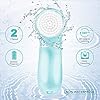 Electric Facial Cleansing Brush 7 in 1 - Fabuday Face Skin Spin Brush for Deep Cleansing, Gentle Exfoliating, Blackhead Removing and Massaging, Battery Operated Facial Cleanser Brush