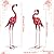 2Pcs Pink Flamingo Outdoor Statues, Metal Flamingo Yard Art Decor for Garden Home Patio Yard Display