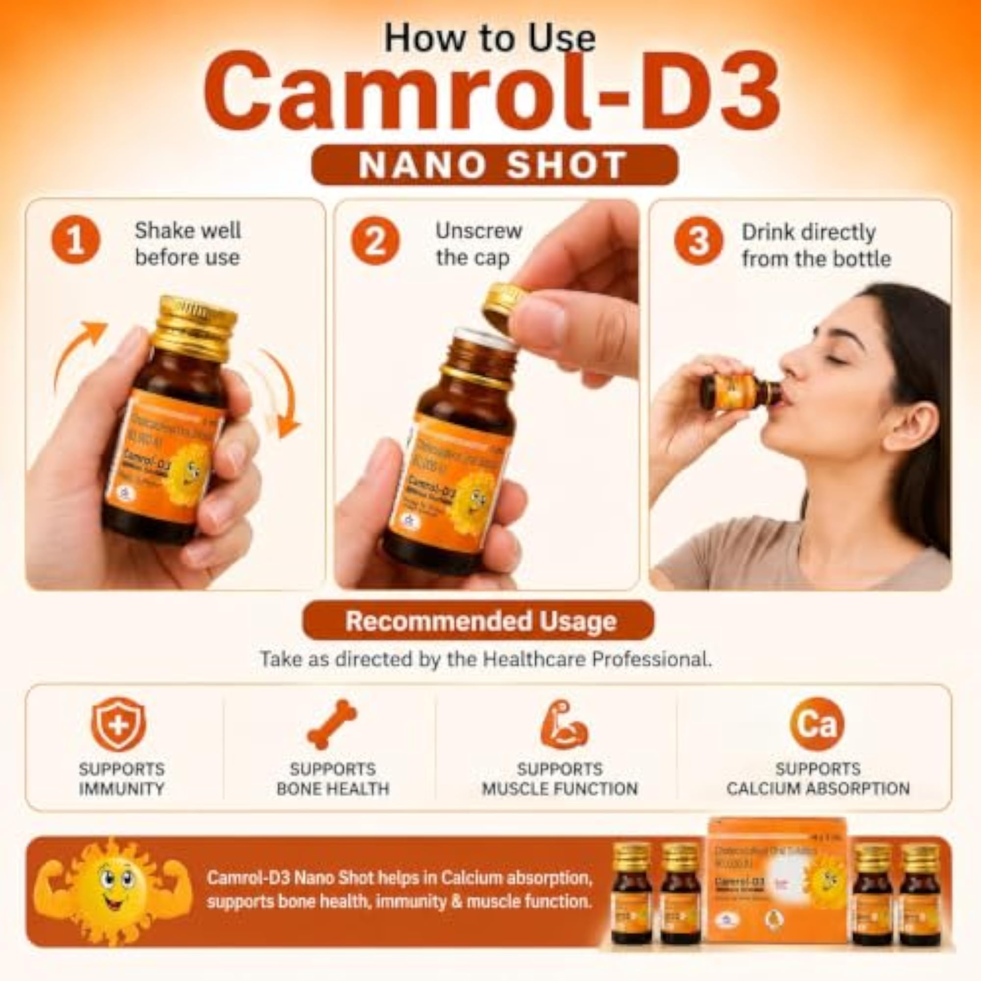 Nano Shots Cholecalciferol Oral Solution 60,000 IU