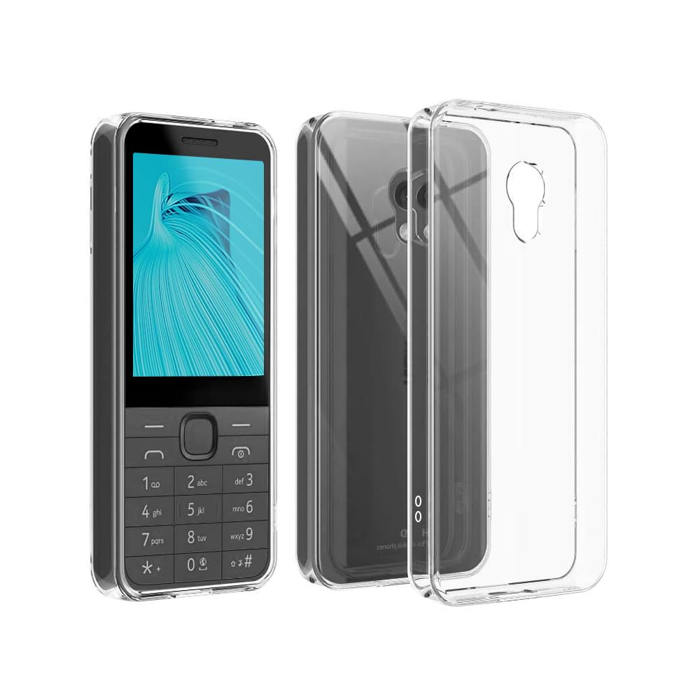 SDTEK Protective Case for Nokia 235 4G 2024 [Clear Gel] Premium Transparent Soft Case [Silicone TPU] Cover [Bumper]
